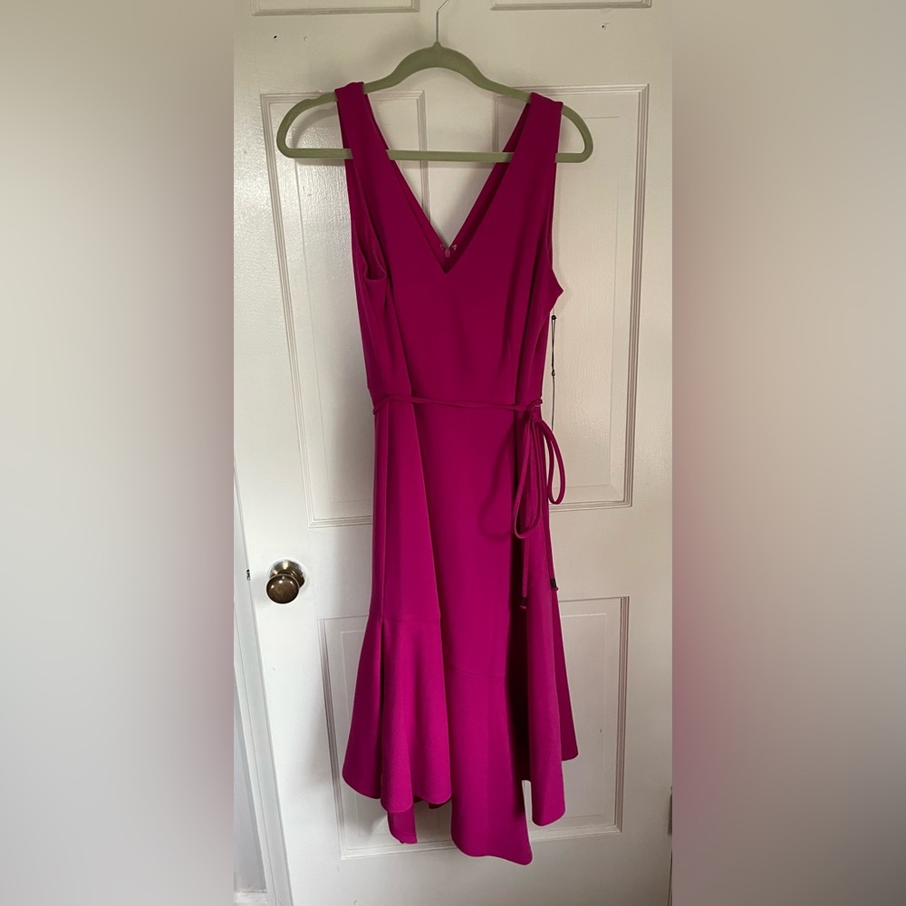 Berry Pink Vince Camuto Flare Dress